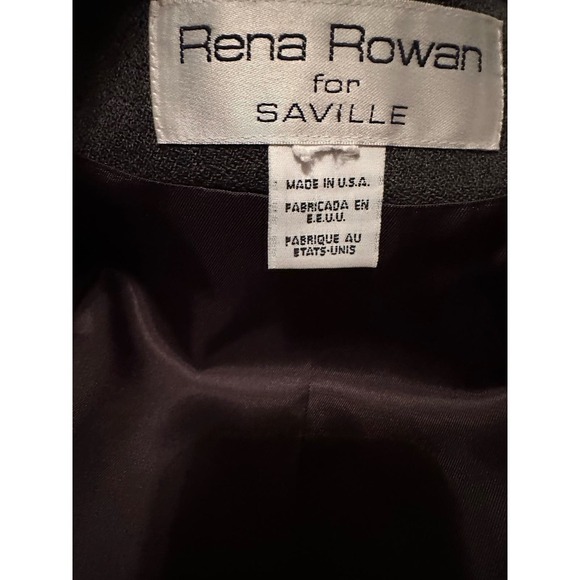 Rena Rowan for Saville Gray Vintage Wool Career Blazer Sz 14 - Picture 4 of 11